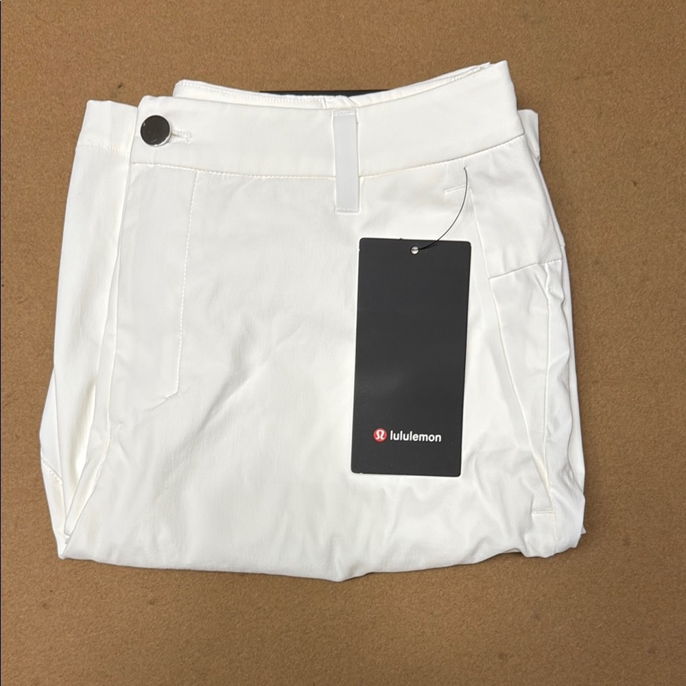 lululemon athletica White Flat Front Men Shorts